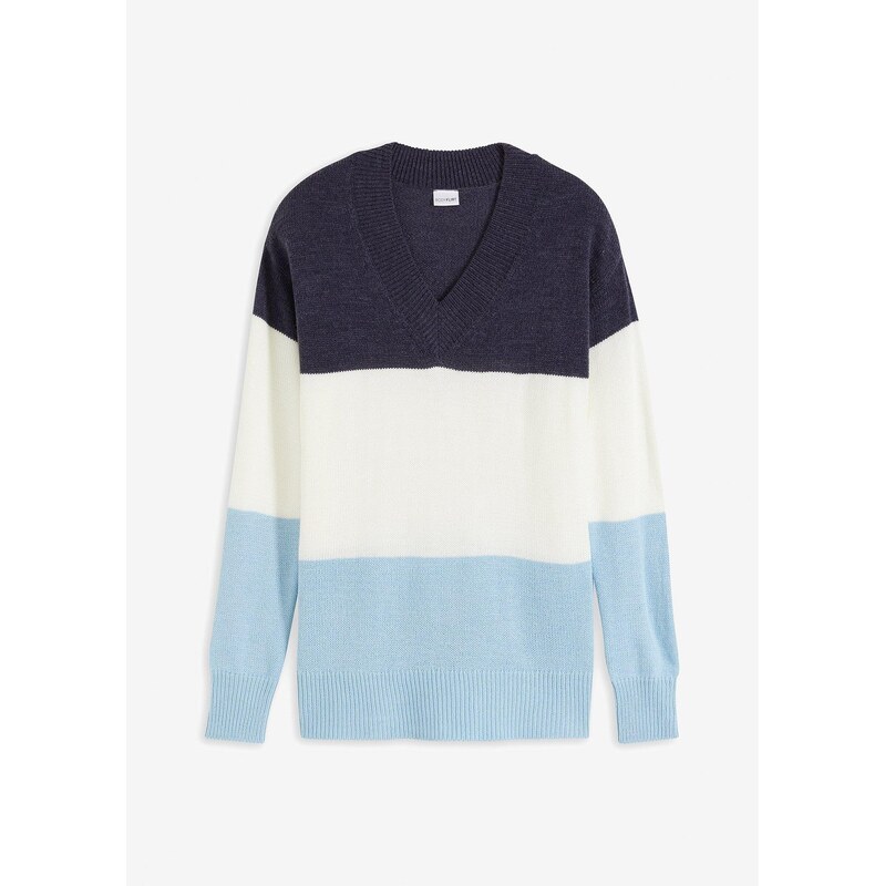 bonprix Pulóver, farba biela 60418041