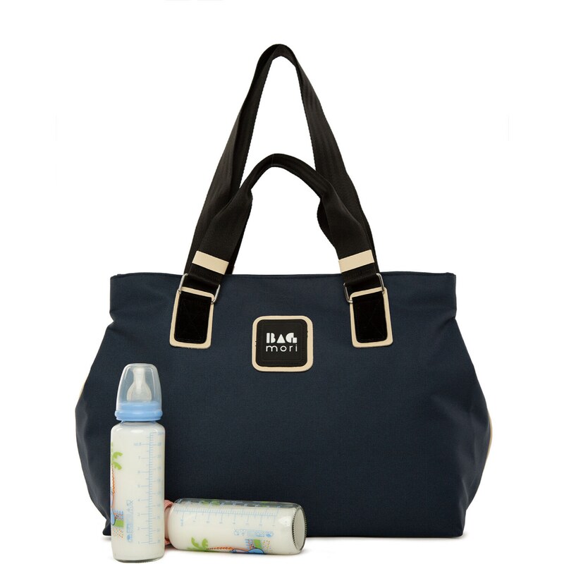 Bagmori Prebaľovacia taška tmavomodrá / čierna / biela 58403487