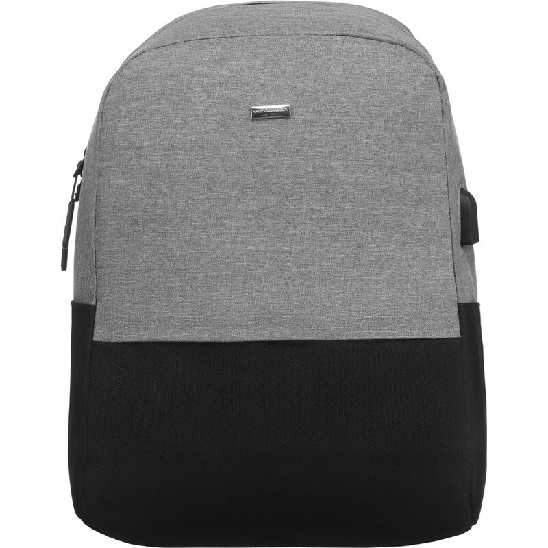 Peterson sivo-čierny batoh s USB portom PTN 32703 49671974