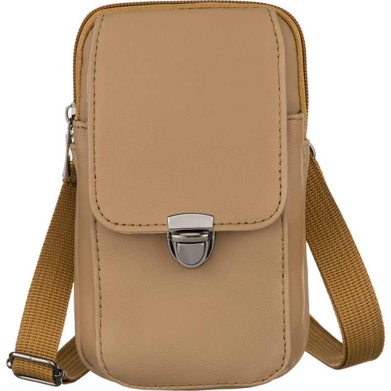 Rovicky hnedá kožená mini crossbody kabelka DHN-201-CLB 55411706