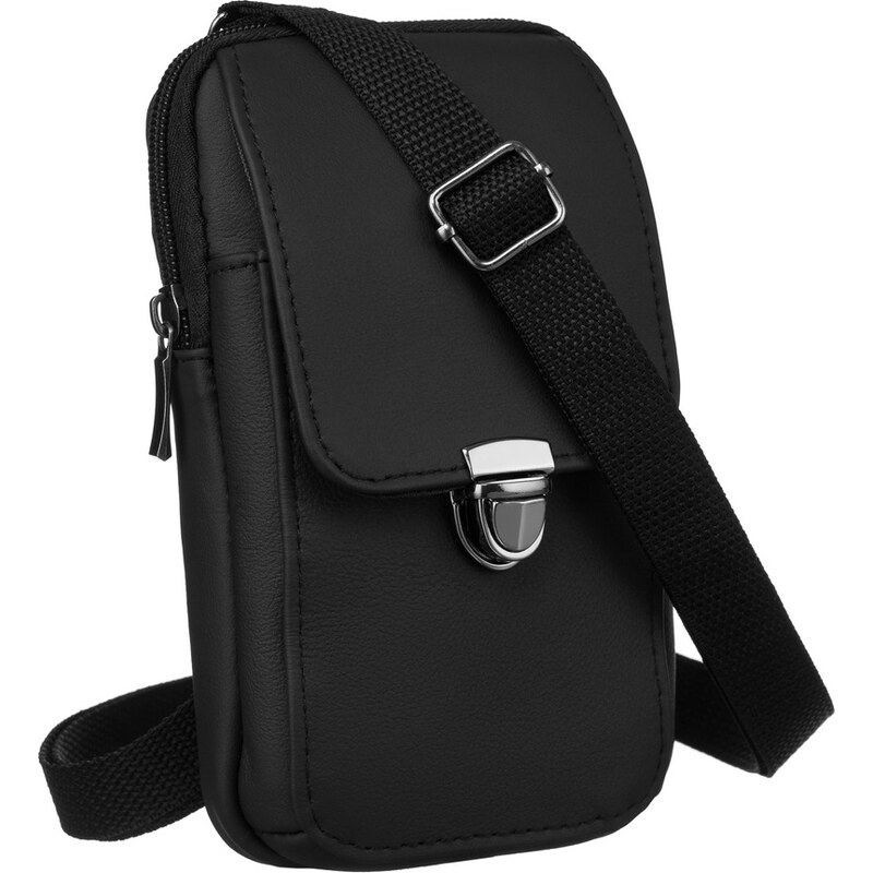 Rovicky čierna kožená mini crossbody kabelka DHN-201-CLB 55411707
