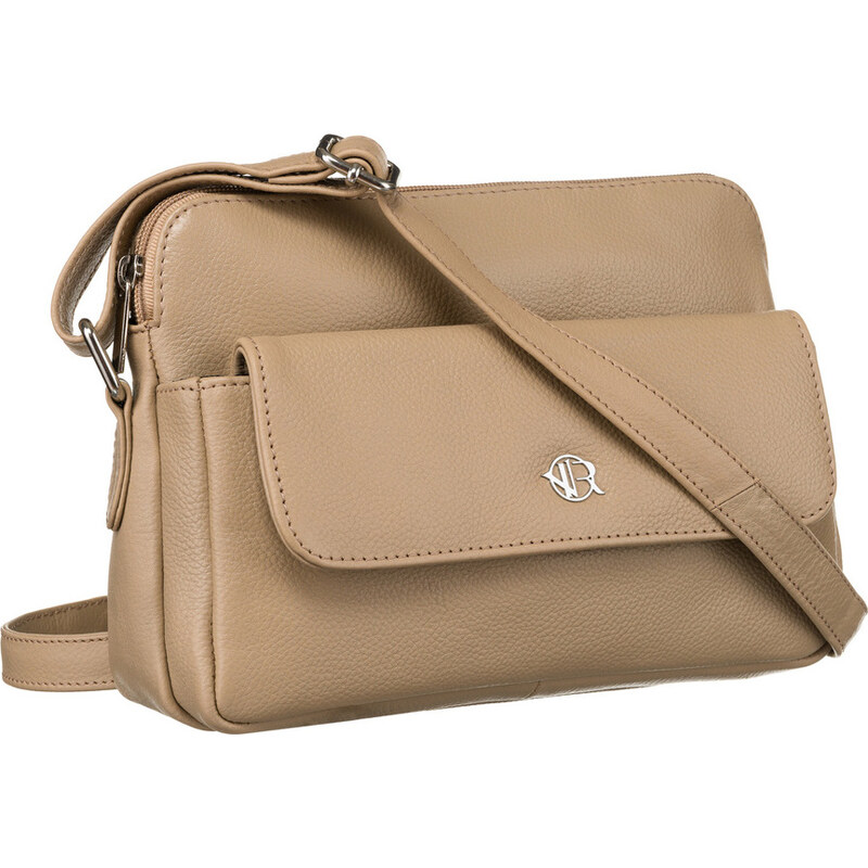 Rovicky Béžová crossbody taška so strieborným kovaním R-TSL-10-CPDM 55411713