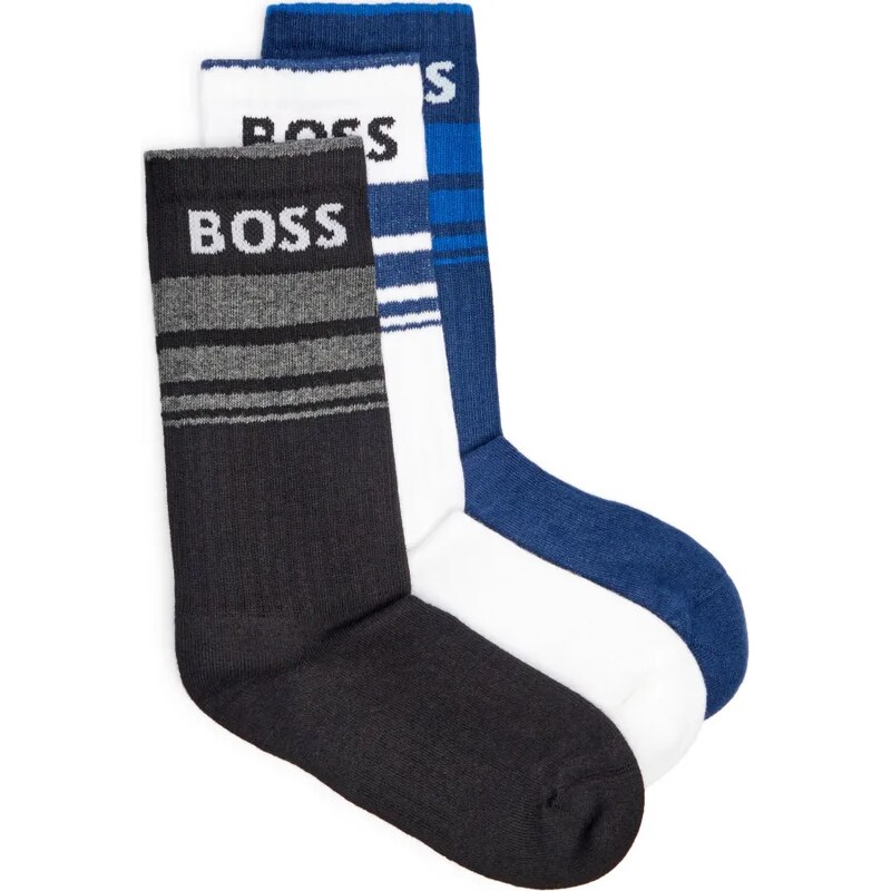 BOSS BLACK Ponožky 3-balenie 3P QS Rib Stripe CC 60418579