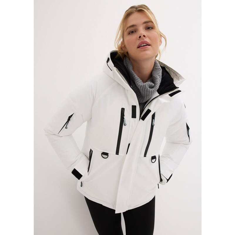 bonprix Lyžiarska bunda, nepremokavá, farba biela 60418054