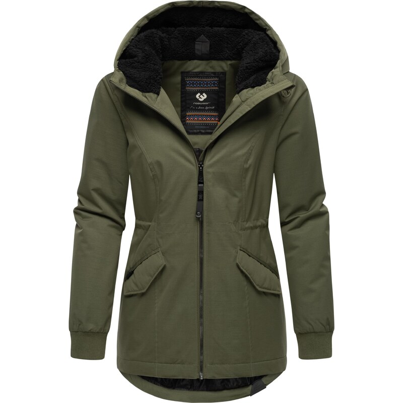 Ragwear Funkčná bunda Dowey Warm Rain olivová / čierna 62661467