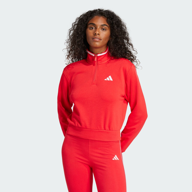 Adidas Tepláková bunda Essentials Color Pop French Terry Crop Quarter 60426397