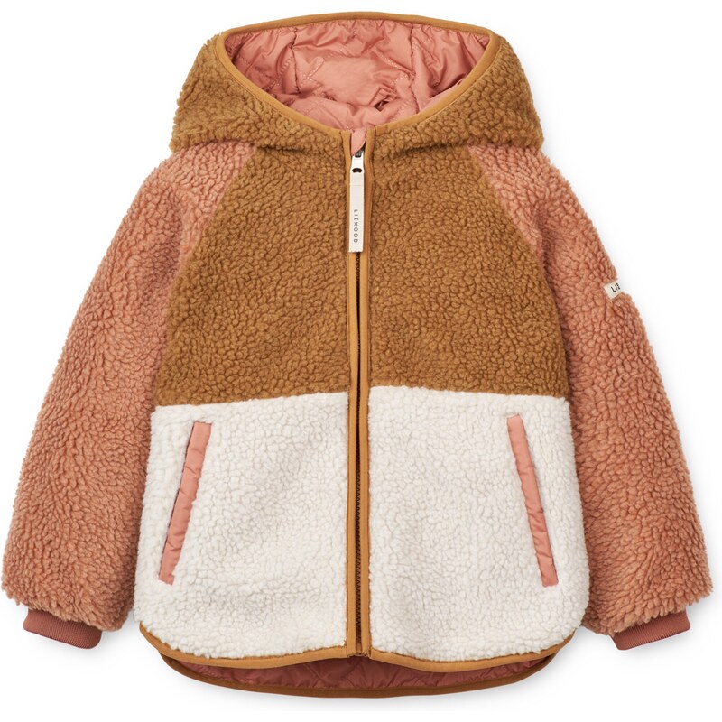 Liewood Prechodná bunda Jackson pueblo / staroružová / biela 60870126