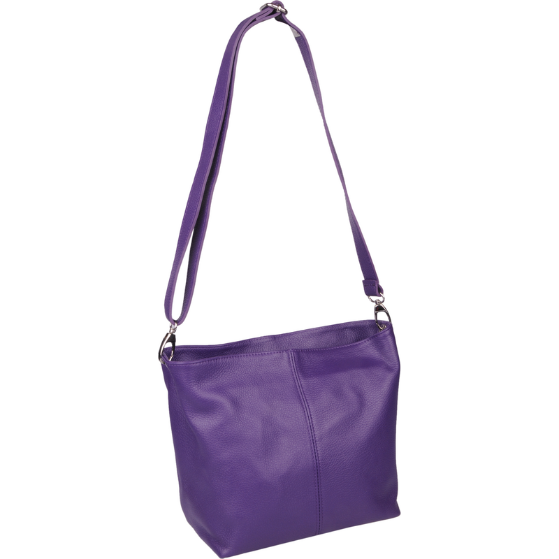 Fialová kožená talianska crossbody kabelka Prisca Viola NovaKabelka.sk 60434342
