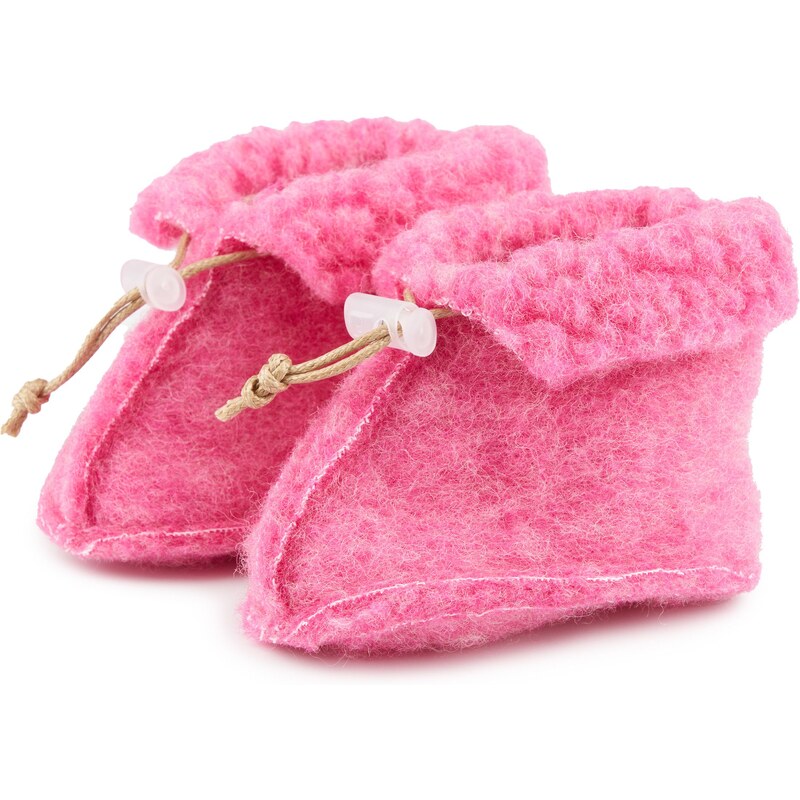 Vlnka Detské vlnené capačky ružová veľkost deti 0 - 6 Mesiacov 65797139