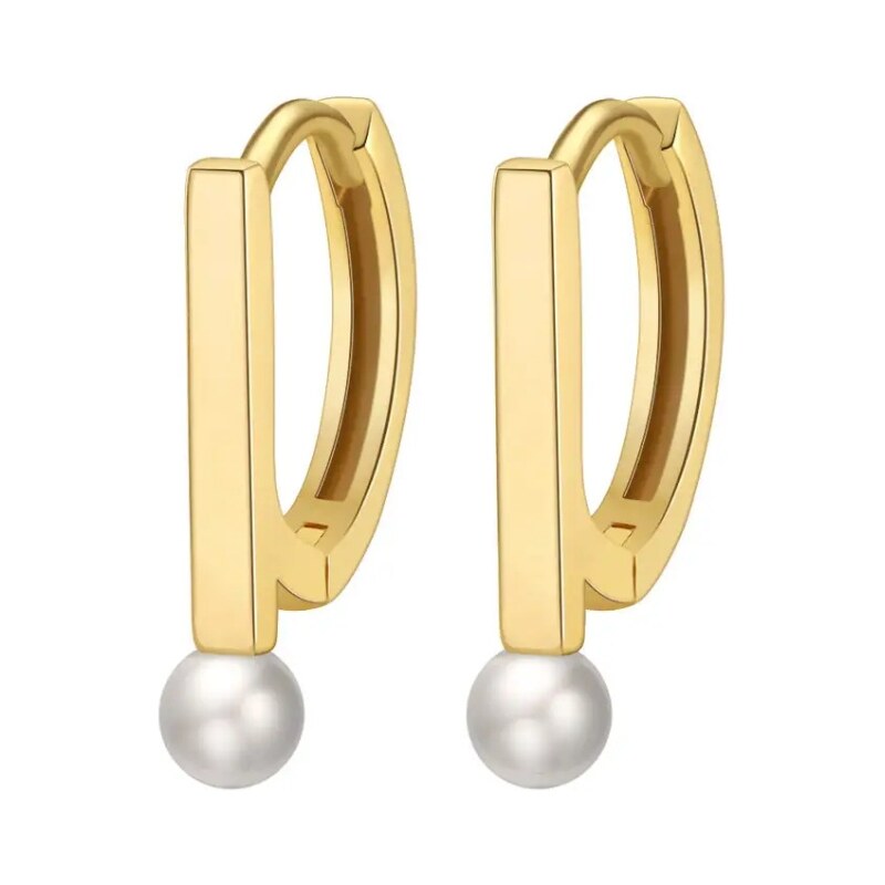 MAJYA Strieborné náušnice IMA pozlátené 11322 64582302