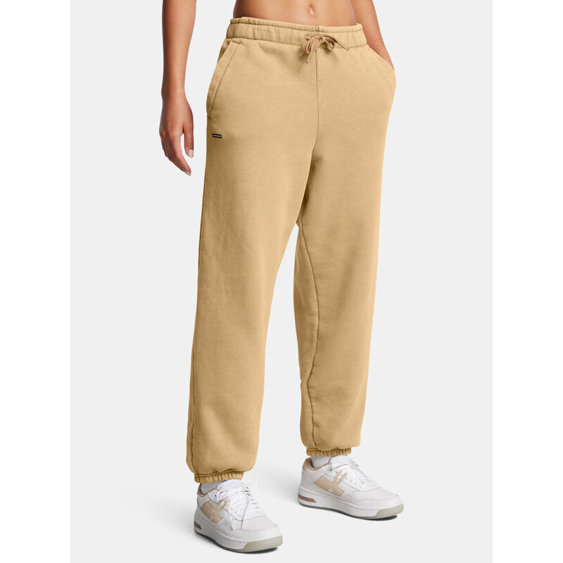 Womens pants Under Armour UA Icon HWT Flc OS Pant-BRN - Womens 64785293