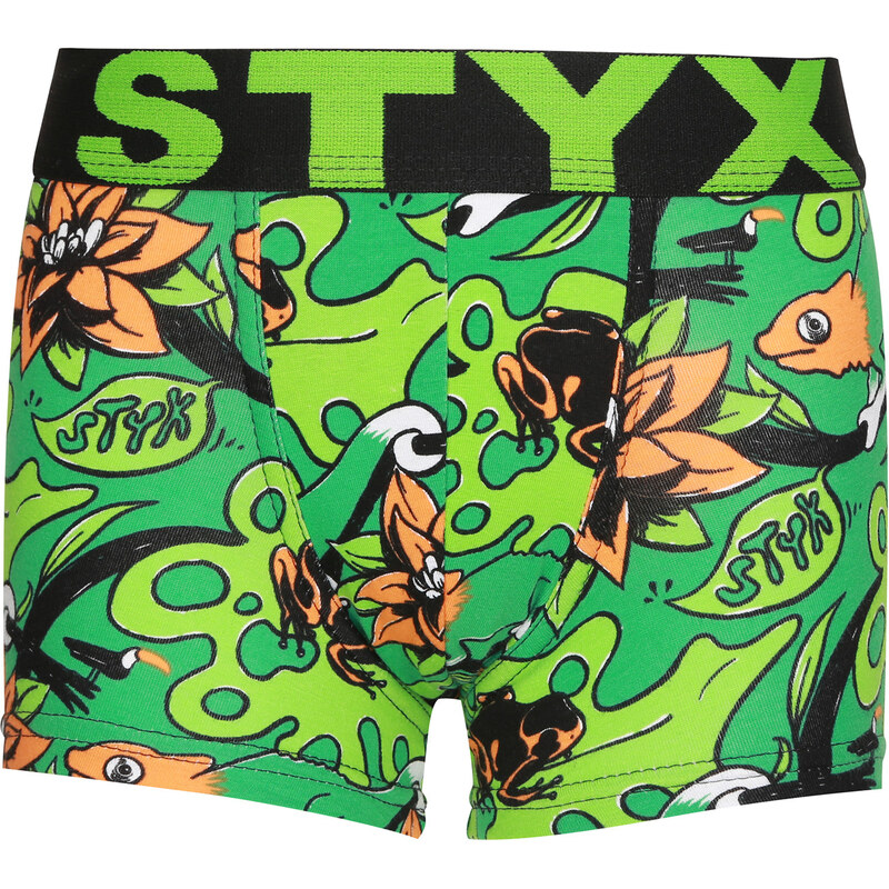 Detské boxerky Styx art športová guma tropic (GJ1557) 6-8 let 66060792
