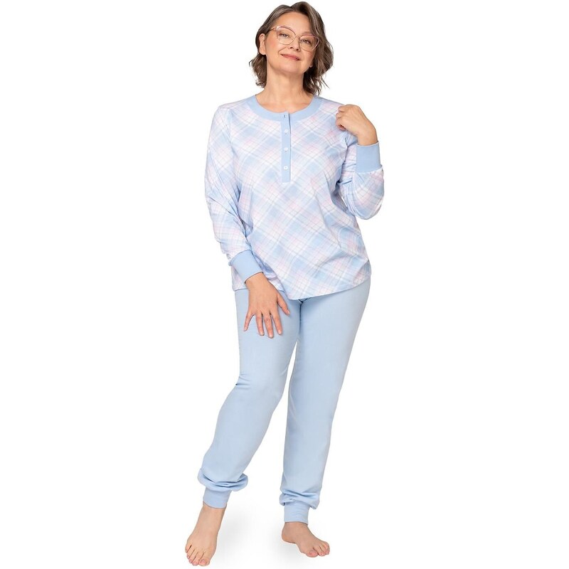 Dámske bavlnené pyžamo Martel 258 Edyta III Interlock 60441318