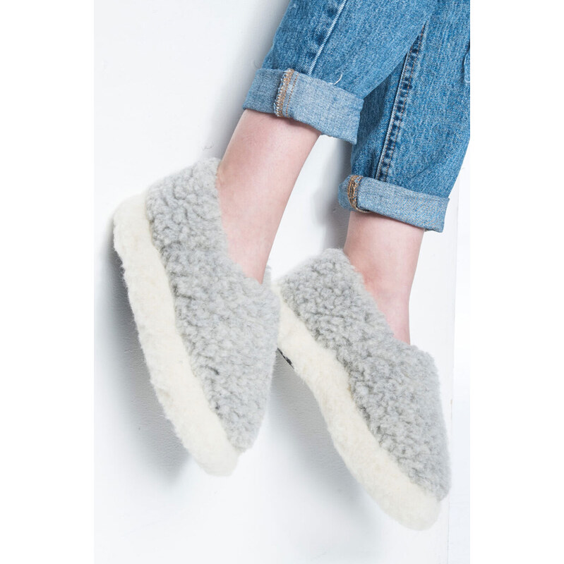 Glara Hrejivé papuče z vlny 60442512