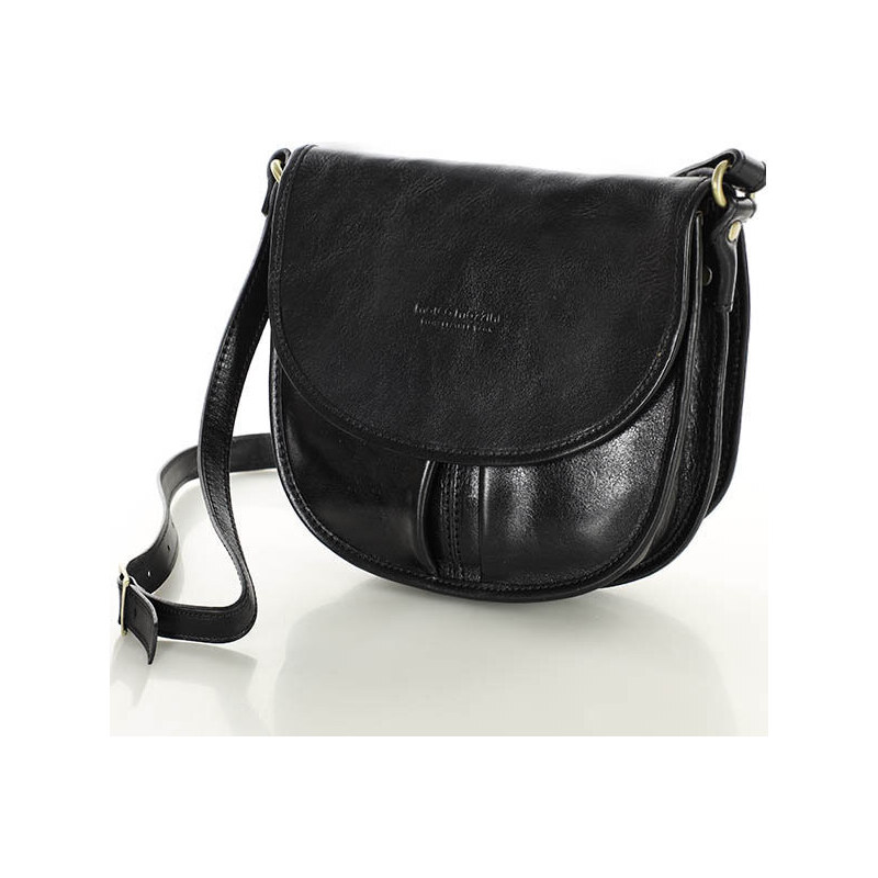 MARCO MAZZINI Kožená kabelka na rameno | čierna L256a 60442636