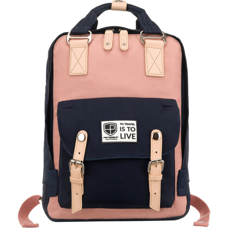 Peterson Tmavomodro-ružový športový štýlový plecniak [DH] PTN 2023-7 47888488