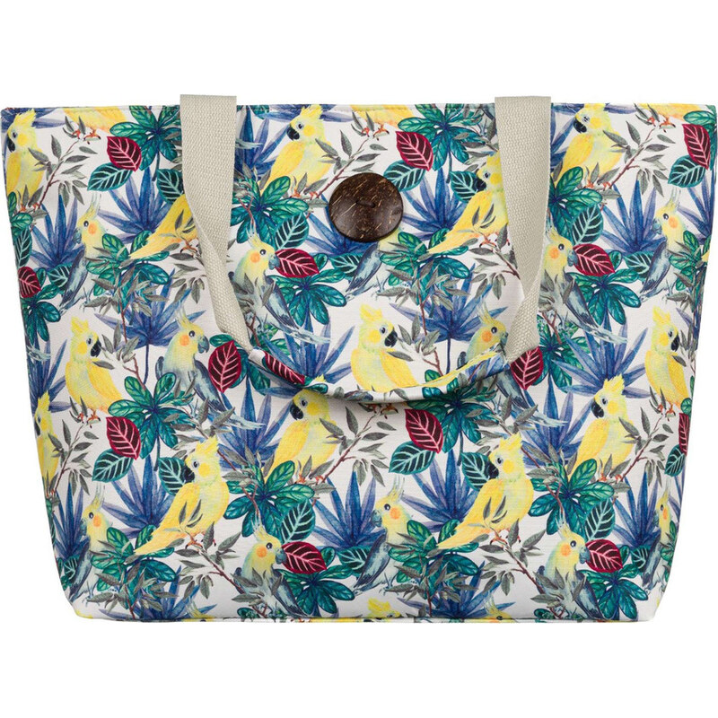 BASIC Dámska plážová taška s potlačou papagájov 207-15-0583 56307020