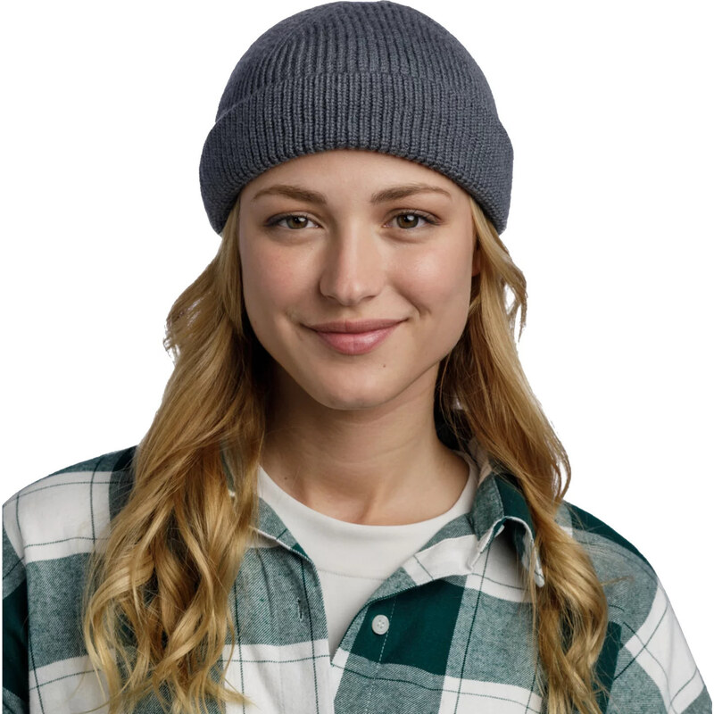 Tmavosivá vlnená čiapka Buff Ervin Merino Hat Beanie 13232390110 65150997