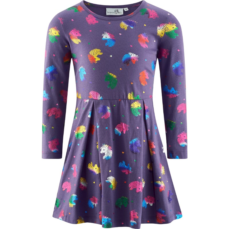 happy girls Šaty azúrová / žltá / tmavozelená / tmavofialová 60868352