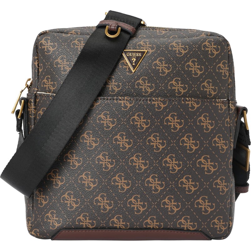 GUESS Taška cez rameno TORINO TOP ZIP CROSSBODY FLAT hnedá / gaštanová 60870242