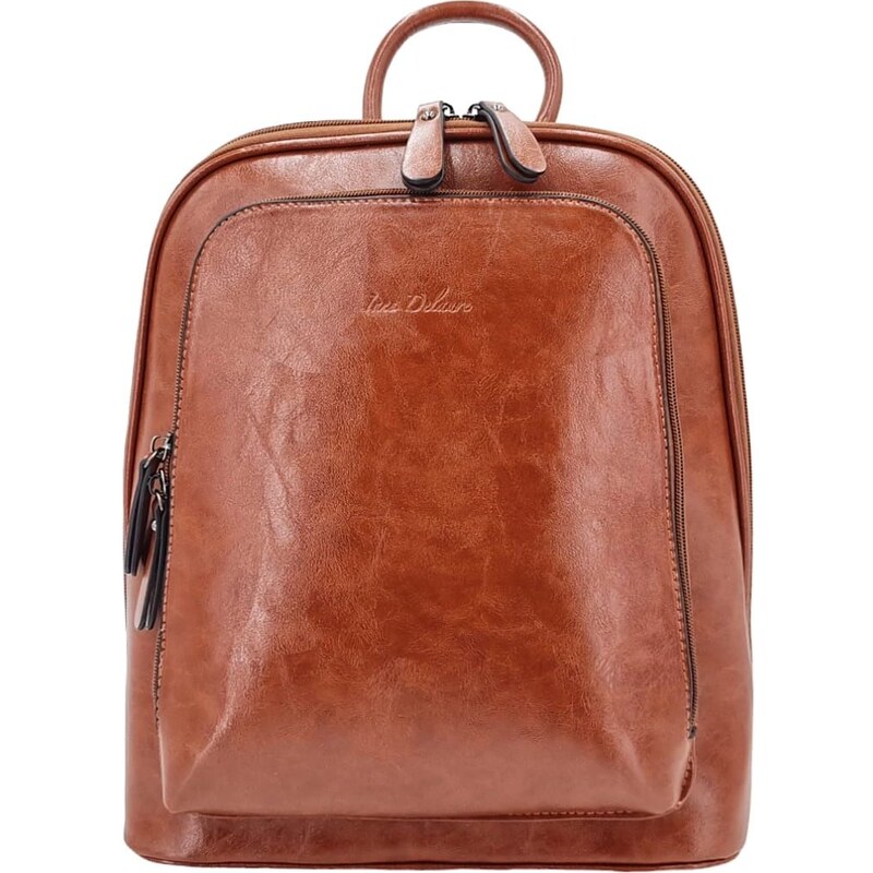 Moderný hnedý dámsky batoh UOM86 60448786