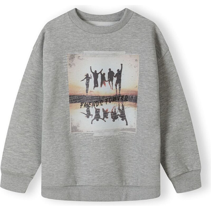 MINOTI Mikina béžová / sivá melírovaná / čierna 62803570