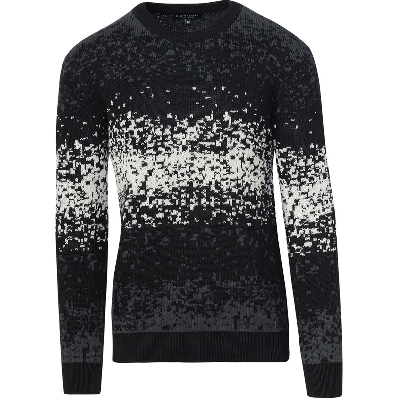 KOROSHI Sveter Punto sivá / čierna / biela 60870460