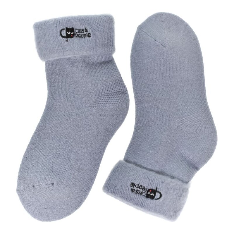 AURA.VIA Spandex detské modro-sivé ponožky 28-35 60464074