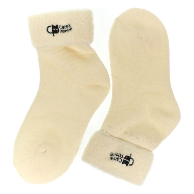 AURA.VIA Spandex detské béžové ponožky 28-35 60464070