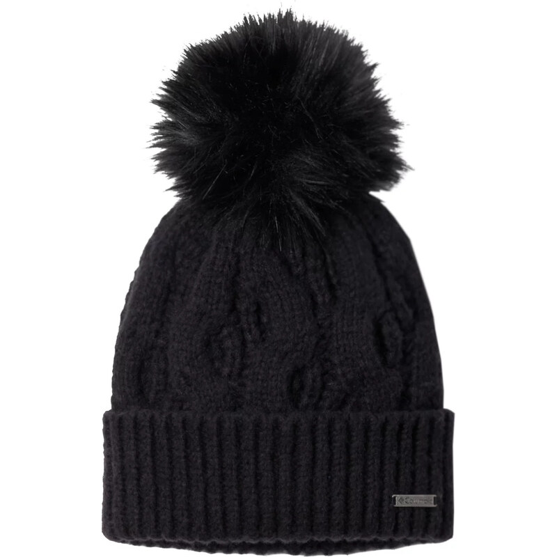 Čierna dámska čiapka Columbia Boundless Days Cable Knit Pom Beanie 65152058