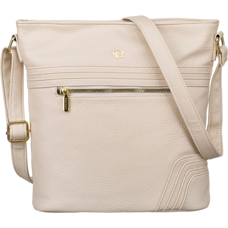 Smotanová dámska priestranná crossbody kabelka Rovicky R-KP-20-A19 60475104