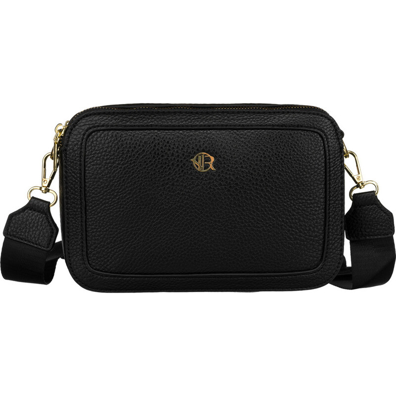 Čierna dámska crossbody kabelka so zlatými zipsami Rovicky R-KP-19-A19 60475105