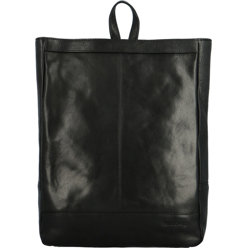 Kožený batoh čierny - SendiDesign Vigano čierna 60478743