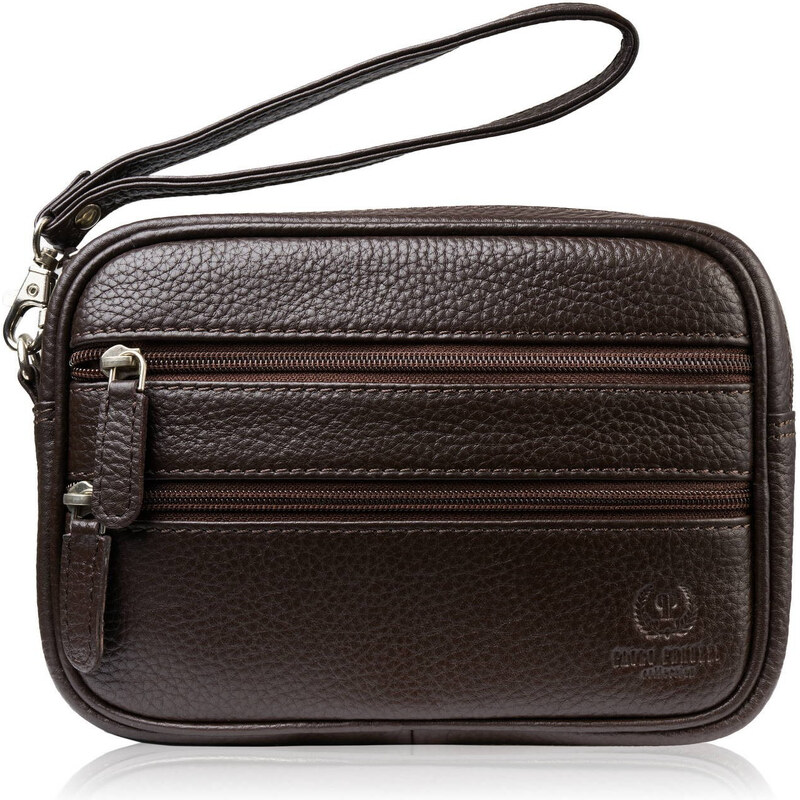 Paolo Peruzzi Pánske kožené vrecko-etue T-129-BR | hnedá T-129-BR 60488316