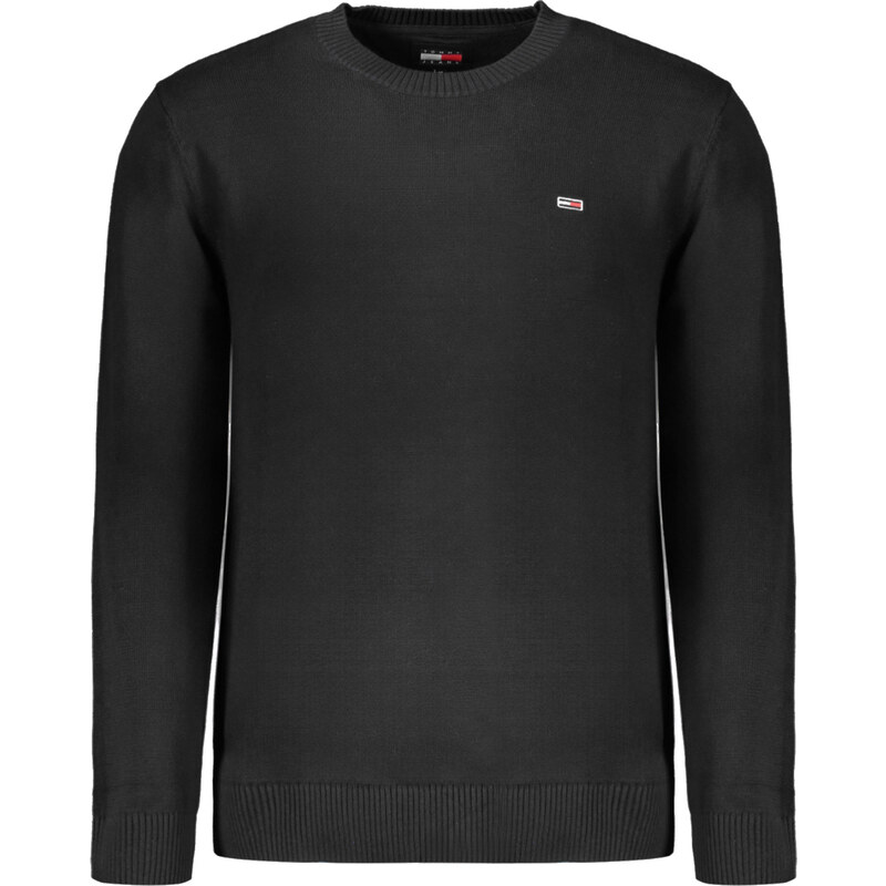 Tommy Hilfiger Jeans Pánsky čierny sveter Tommy Hilfiger 64715193