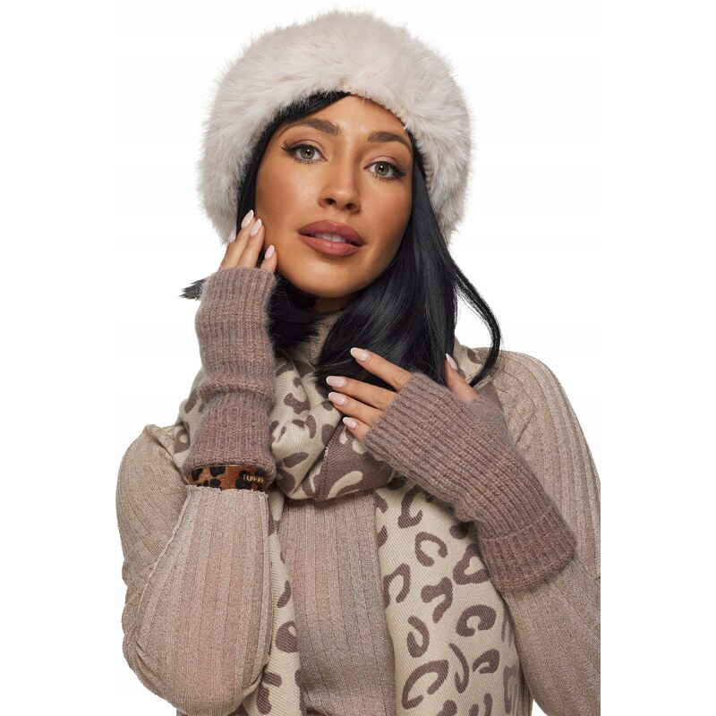 Fashionweek Dámska zimná čiapka s kožušinovým lemom KARR110 60491657