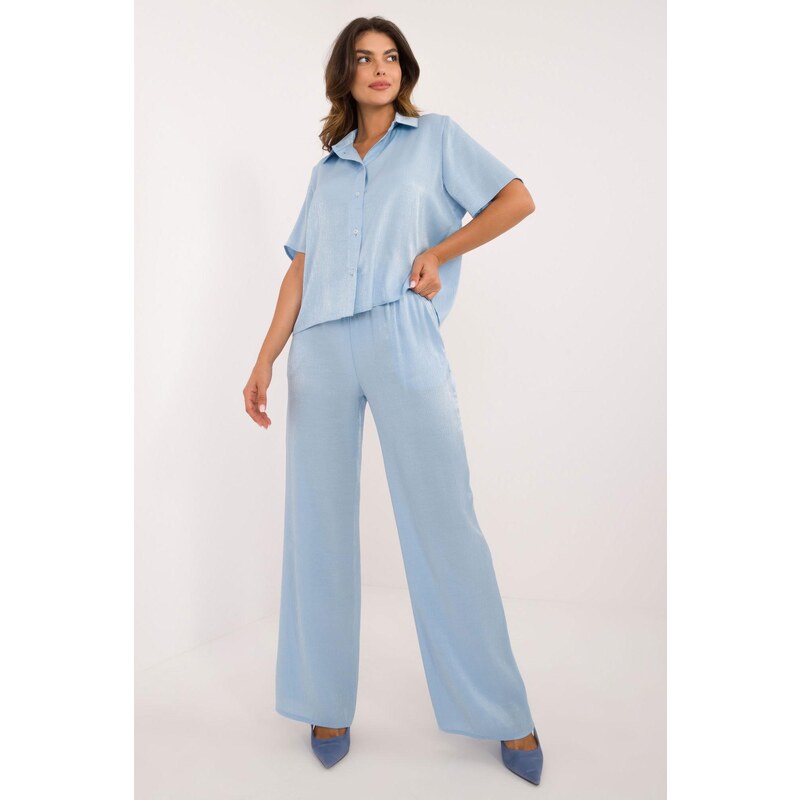 MladaModa 2-dielny elegantný komplet nohavíc a košele model 72884 60493613