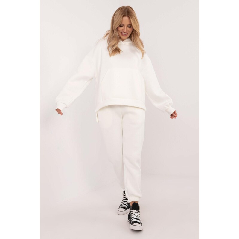 MladaModa Tepláková súprava s kapucňou model 30206 farba ecru 60493705