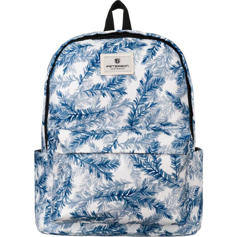 Bielo-modrý dámsky batoh so vzormi Peterson PTN 79904 59080279