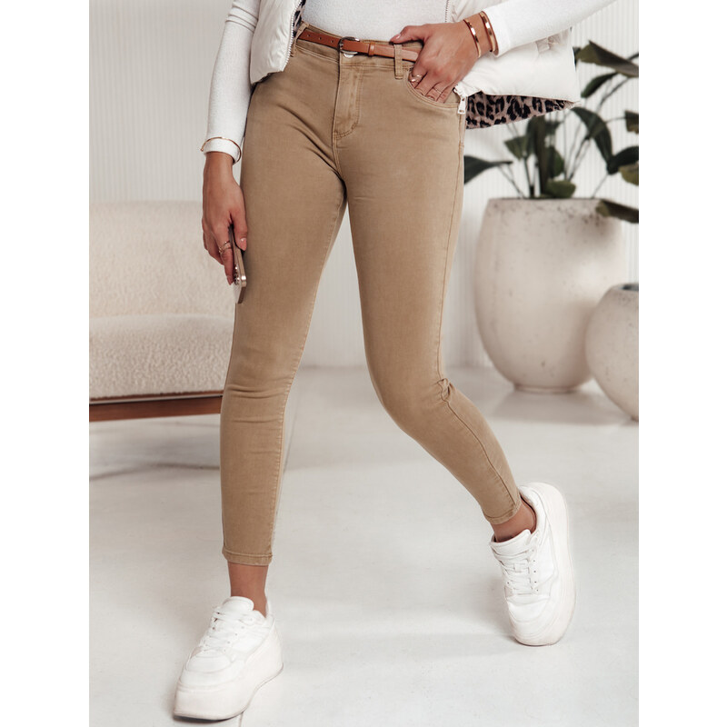 BASIC Béžové dámske skinny rifle CLARET UY2197 60496128