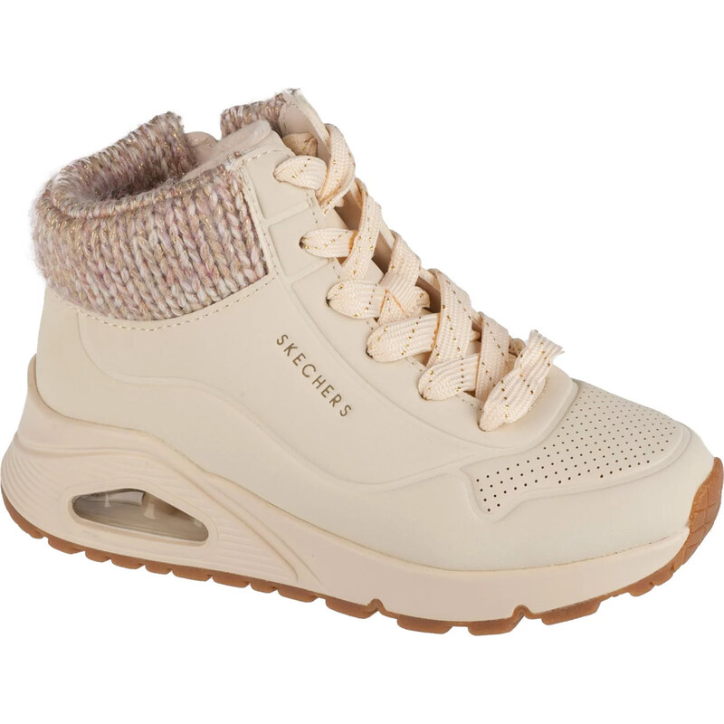 Béžové členkové zimné tenisky Skechers Uno Gen1 - Darling Daze 310566L 60496150