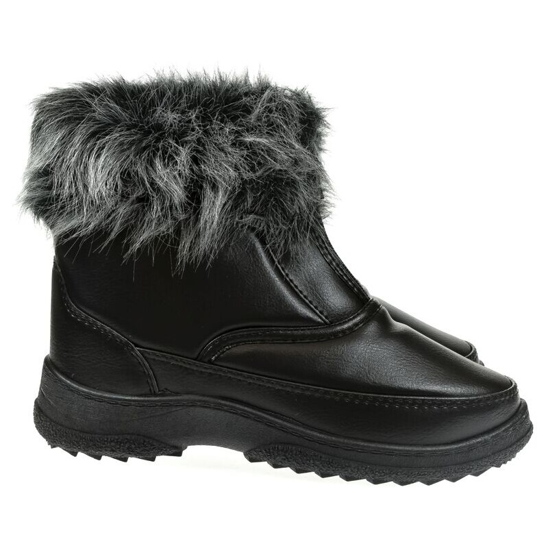 JOHN-C Dámske čierne saténové členkové čižmy INORA 60501309