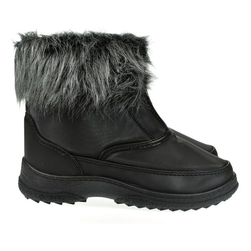 JOHN-C Dámske čierne saténové členkové čižmy INORA 60501310