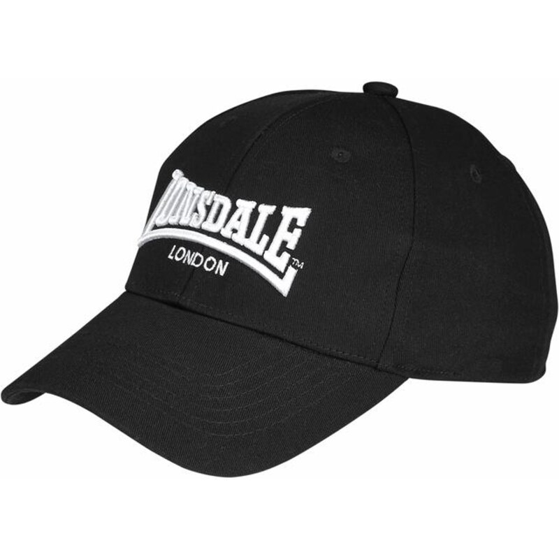 LONSDALE Čiapka Wigston čierna / biela 60867096