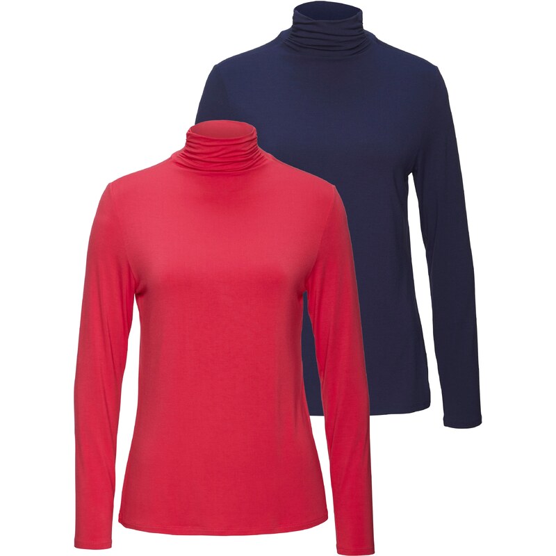 LASCANA Tričko námornícka modrá / brusnicová 61943963