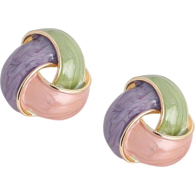 SOHI Náušnice Patience zlatá / zmiešané farby 63148450