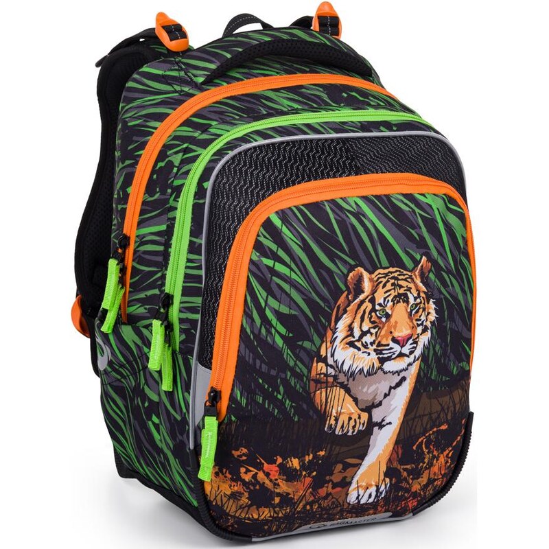 Školský batoh Bagmaster Beta 24 B Green/Orange 60509428