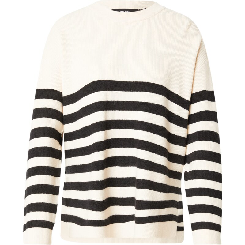 VERO MODA Sveter Clover čierna / biela 63149338