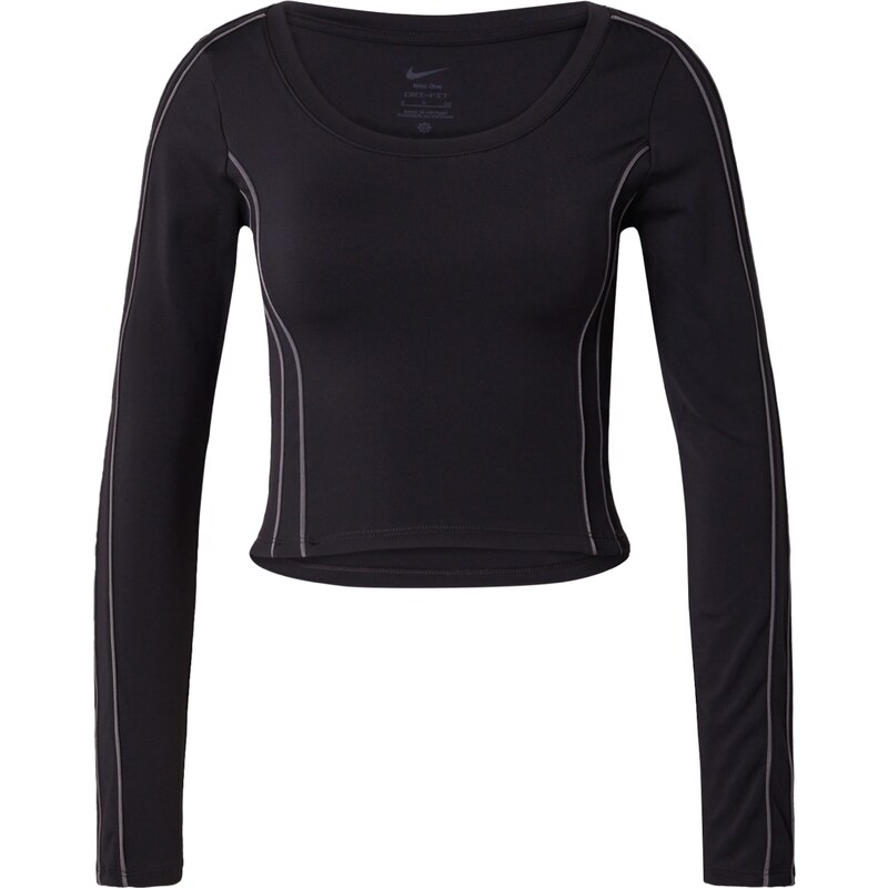 NIKE Funkčné tričko One čierna / strieborná 63149412