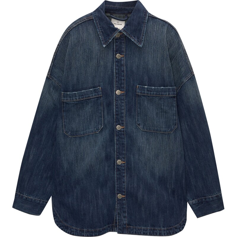 Pull&Bear Blúzka tmavomodrá 63149577